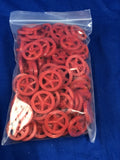 Dark Wheel Assort. R/G/B (100 Pack) - Co2 Dragster Product Line - Activity Based Supplies